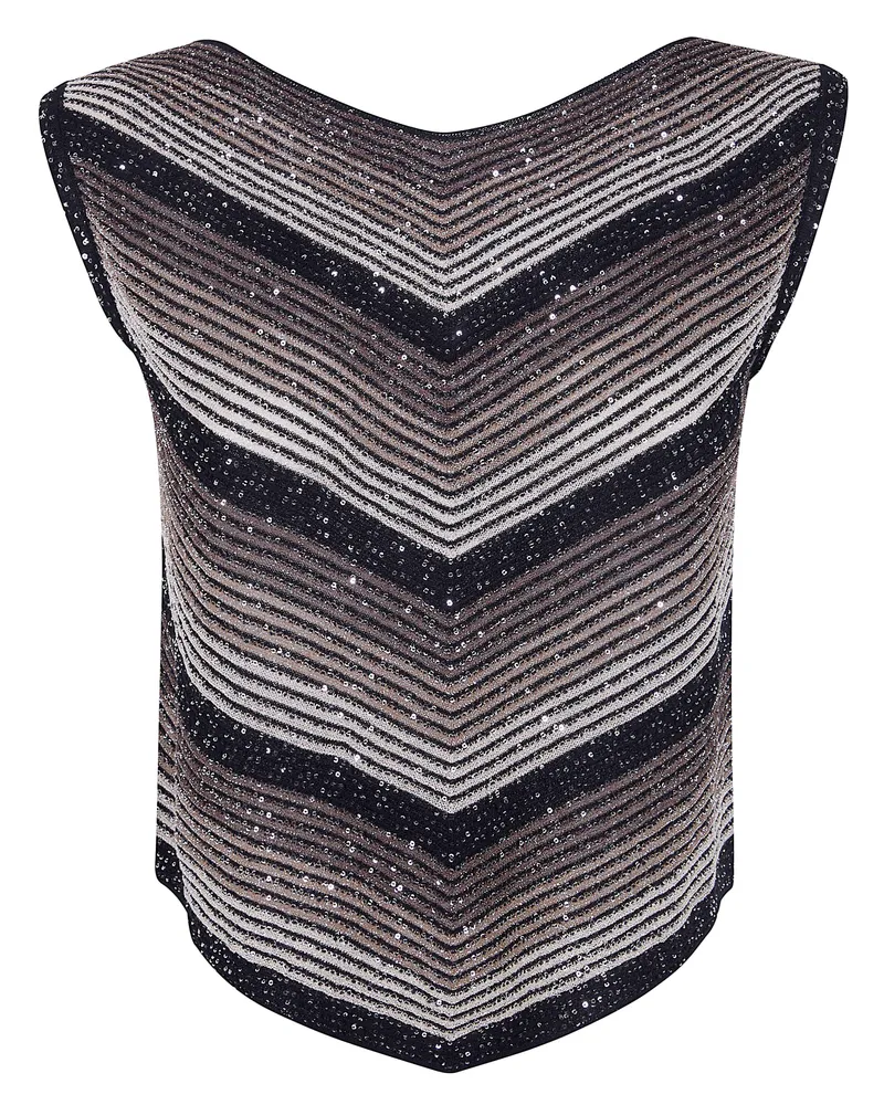 D.EXTERIOR D. EXTERIOR Degrade` Lux Crop Top Black