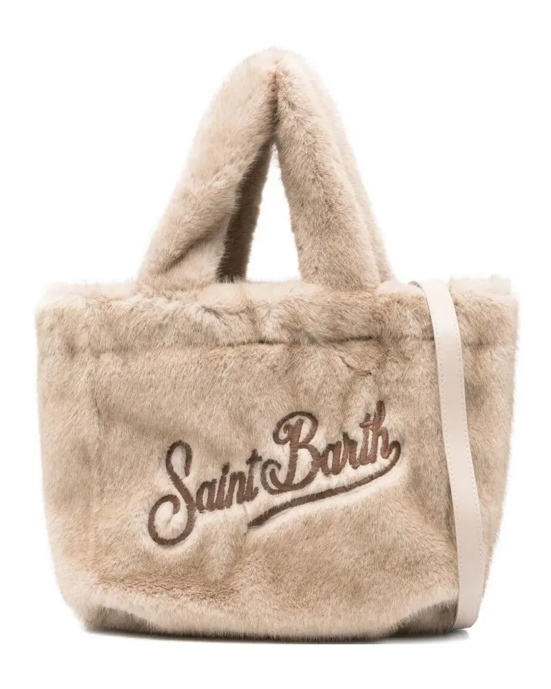 MC2 Saint Barth Colette" Soft Fur Tote Bag Beige