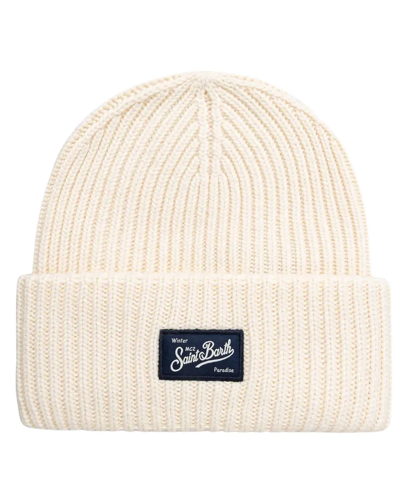 MC2 Saint Barth Berry" Knitted Hat White