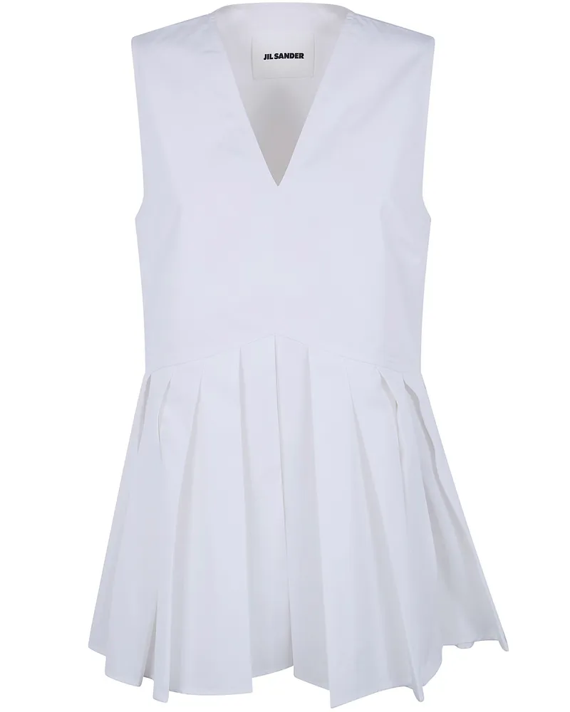 Jil Sander Sleevesless Top White