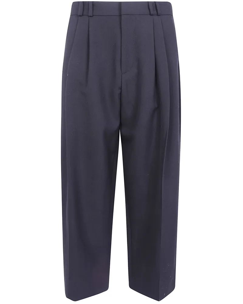 Studio Nicholson Pants Volume Double Pleat Black