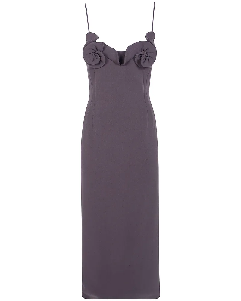 Magda Butrym Dress Wool Blend "Midi 90'S Brown