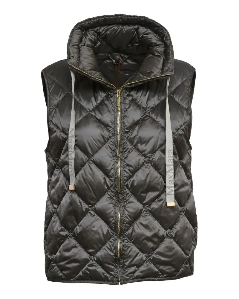 Max Mara Tregic" Sleeveless Padded Gilet Gray