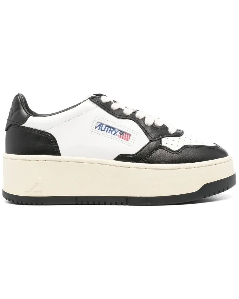 AUTRY Platform Low" Leather Sneakers White