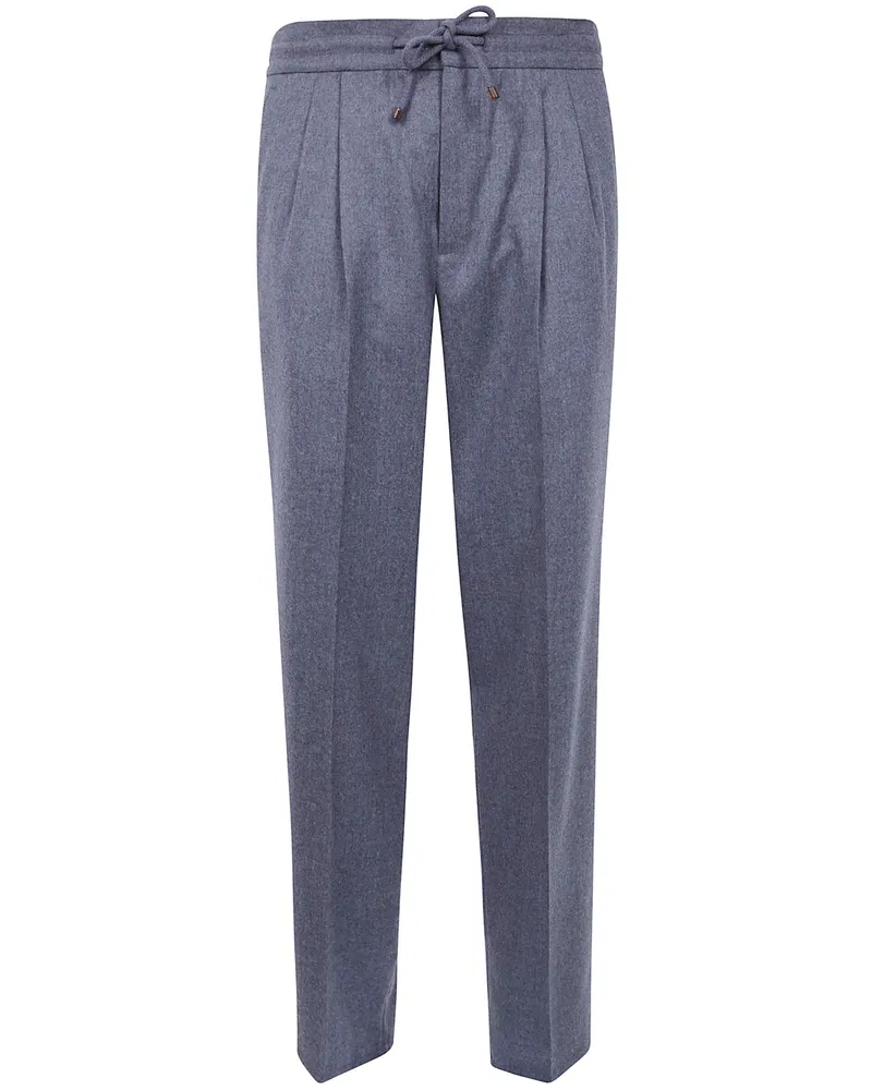 Brunello Cucinelli Pants Wool "Me226e1710 C003 Grey Gray