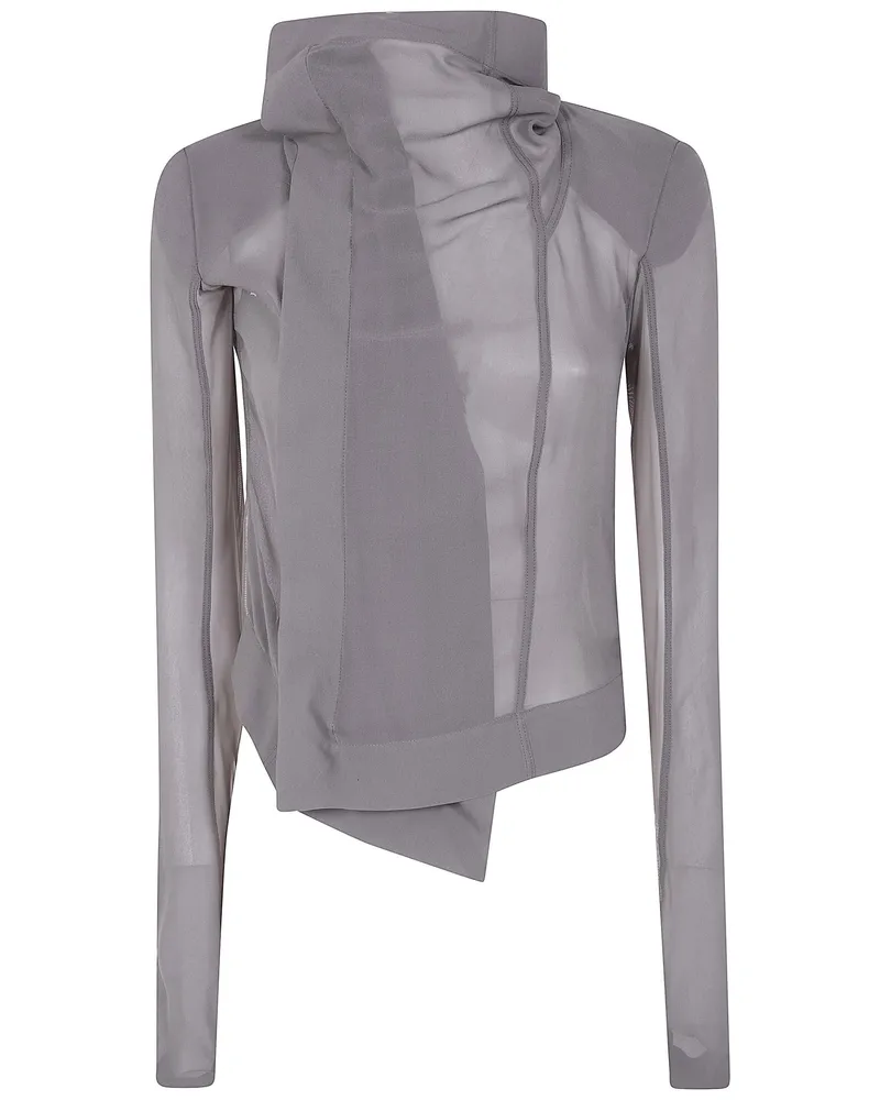 Rick Owens Classic Biker" Jacket Gray