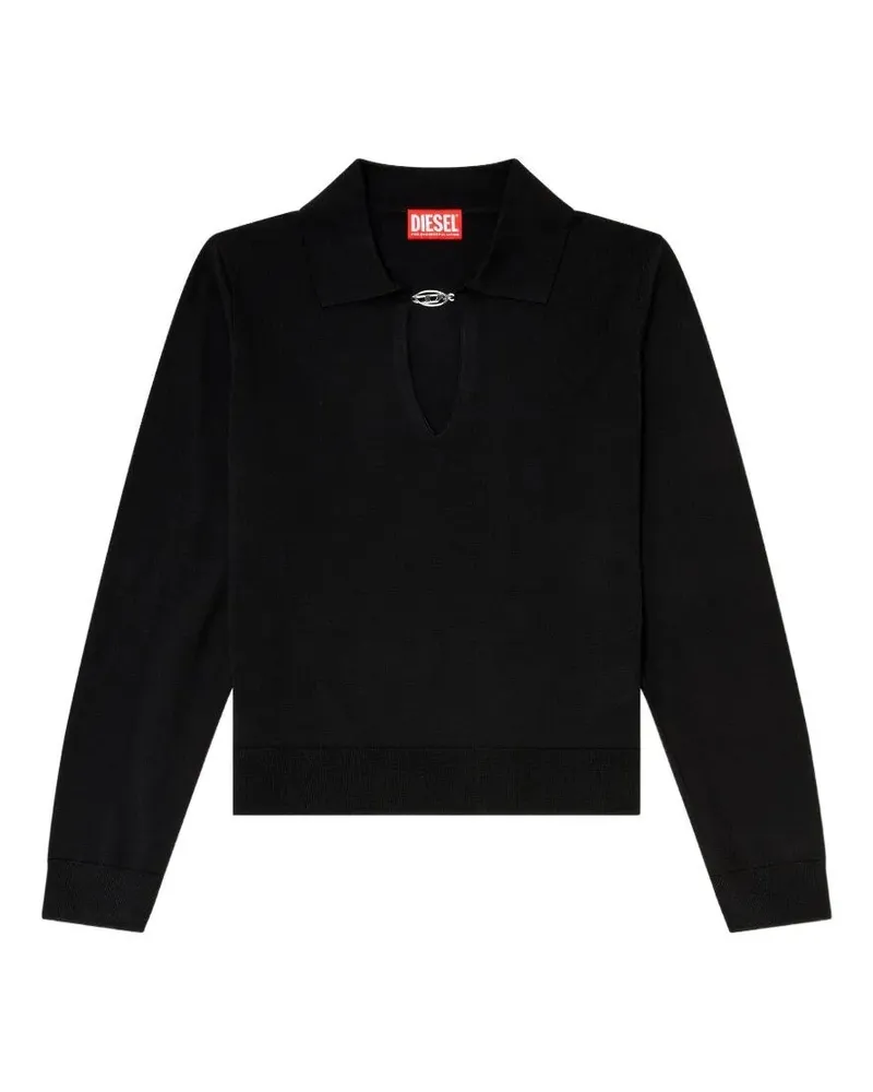 Diesel Top In Seta E Cotone "M Lilli Black
