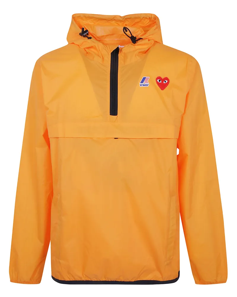 Comme des Garçons Half-Zip Jacket "Red Emblem Yellow