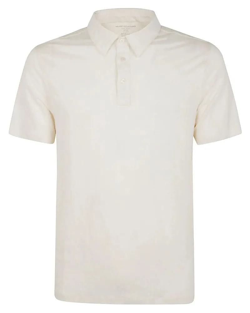 Majestic Short Sleeves Polo Shirt Beige
