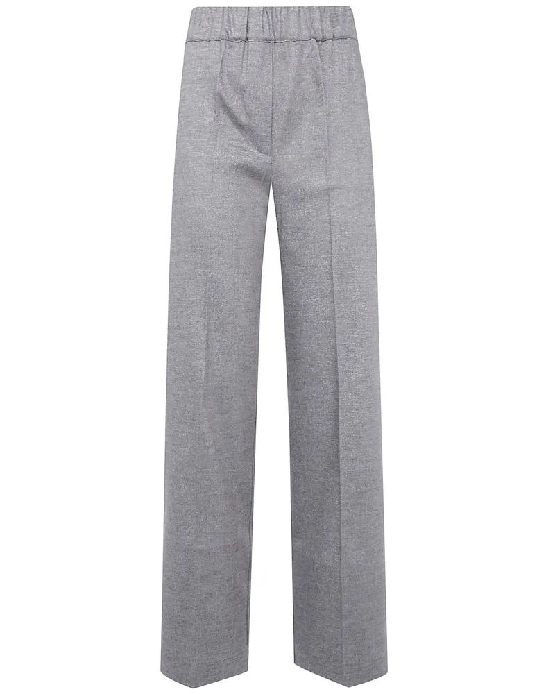 D.EXTERIOR D. EXTERIOR Wide-Leg Trousers "Flannel Wide Leg Trousers Brown