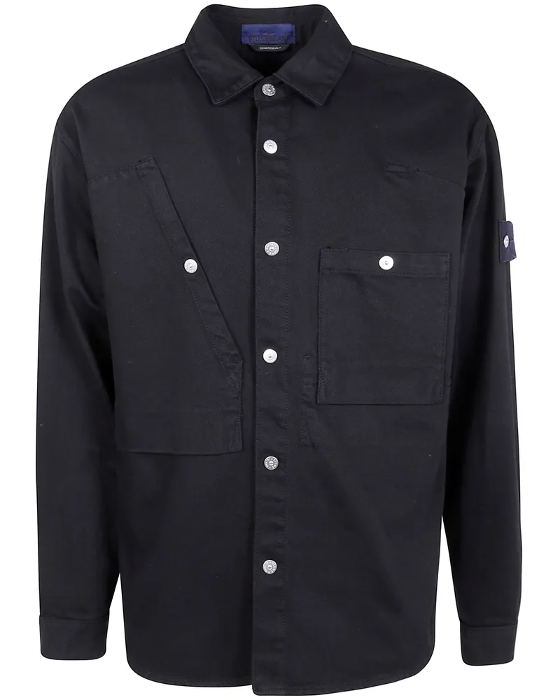 Stone Island Denim Shirt Black