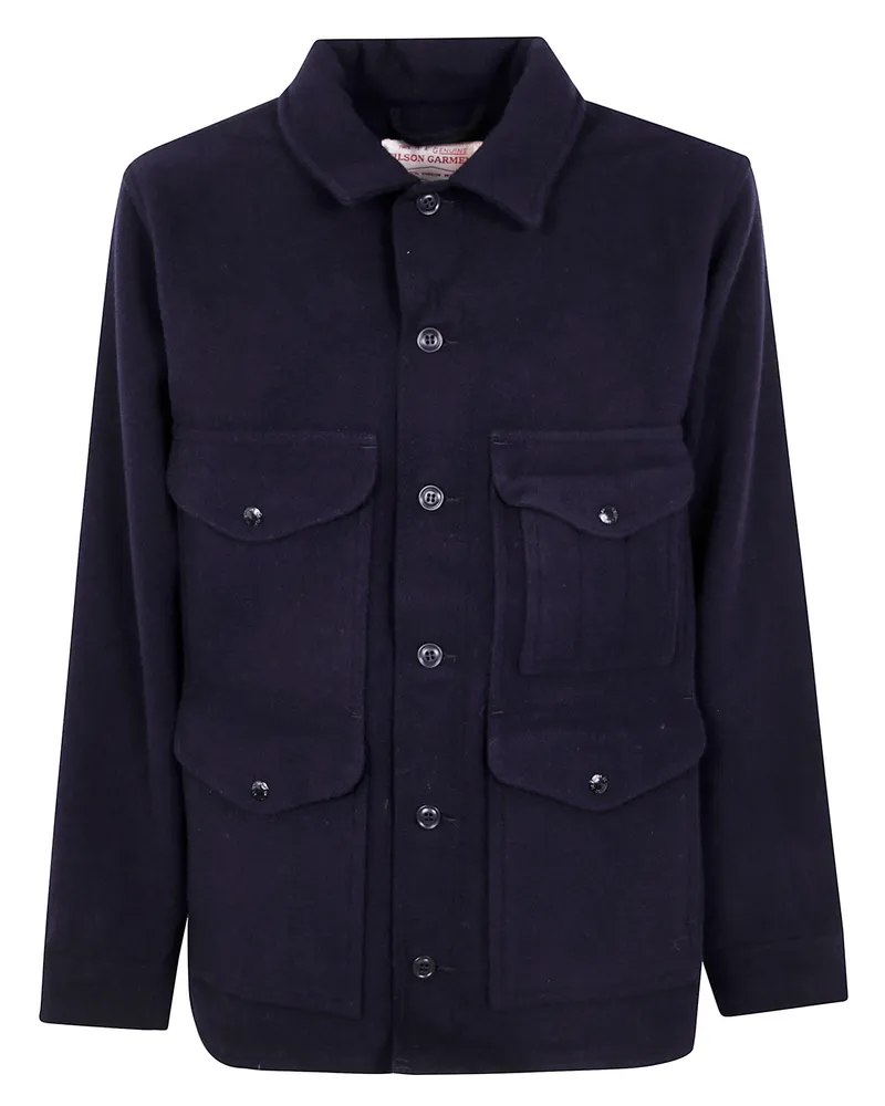 Filson Mackinaw Cruiser 26Oz Wool Jacket Blue