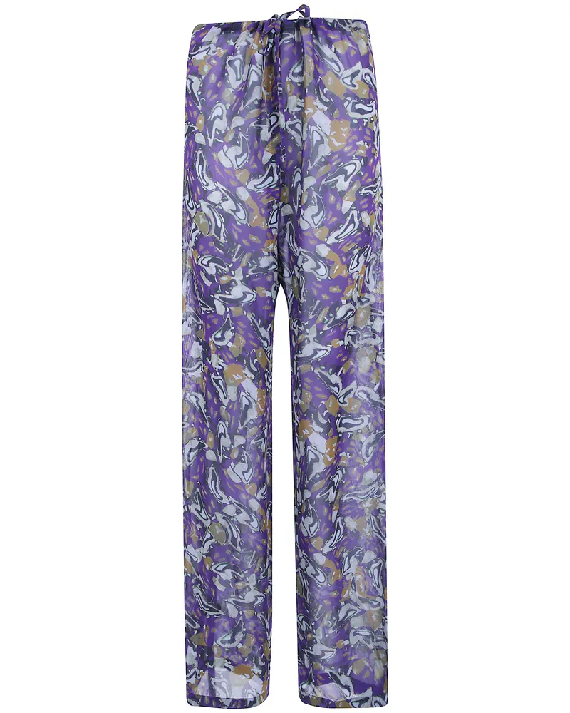 Dries van Noten Pants Georgette Trousers "Pachas Multi