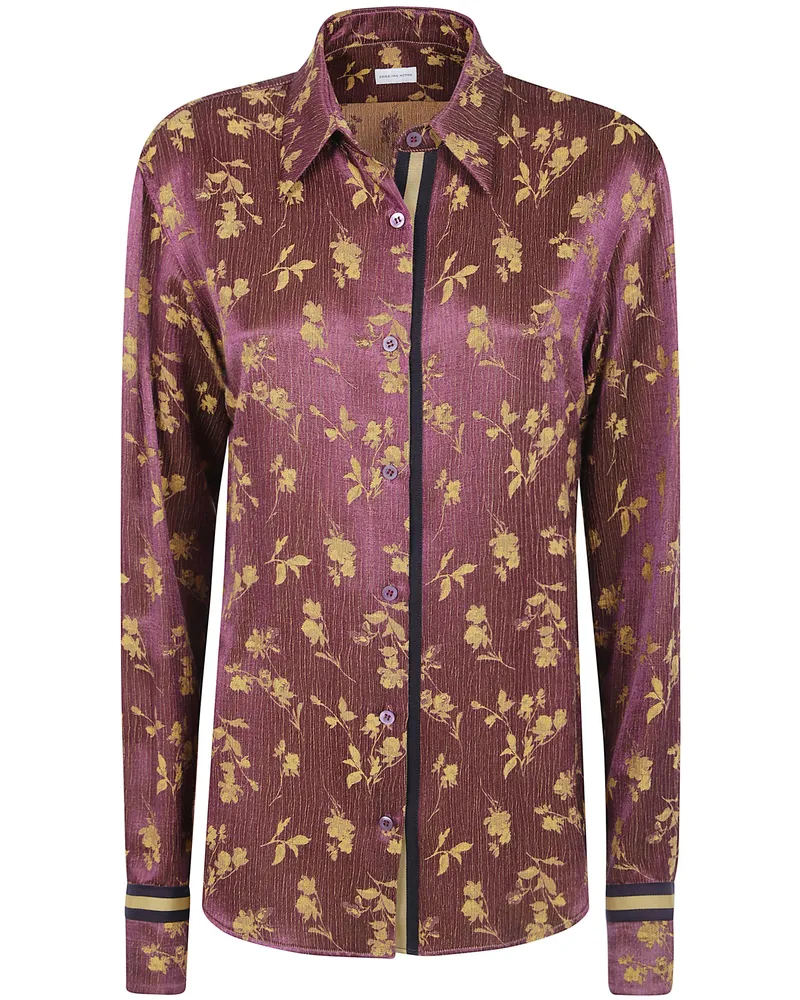 Dries van Noten Embroidered Shirt "Chloris Pink