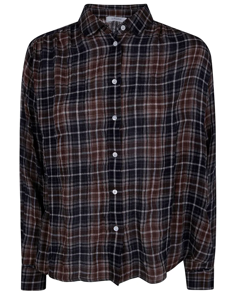 JcSophie Shirt Check Pattern "Palmira Brown