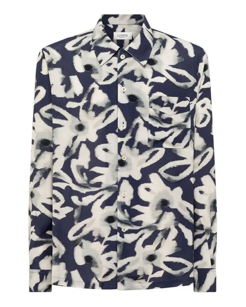 Laneus Boxy Fit Shirt Man Blue