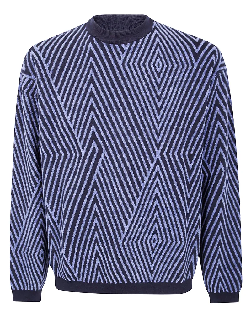 Emporio Armani Round Neck Sweater Blue