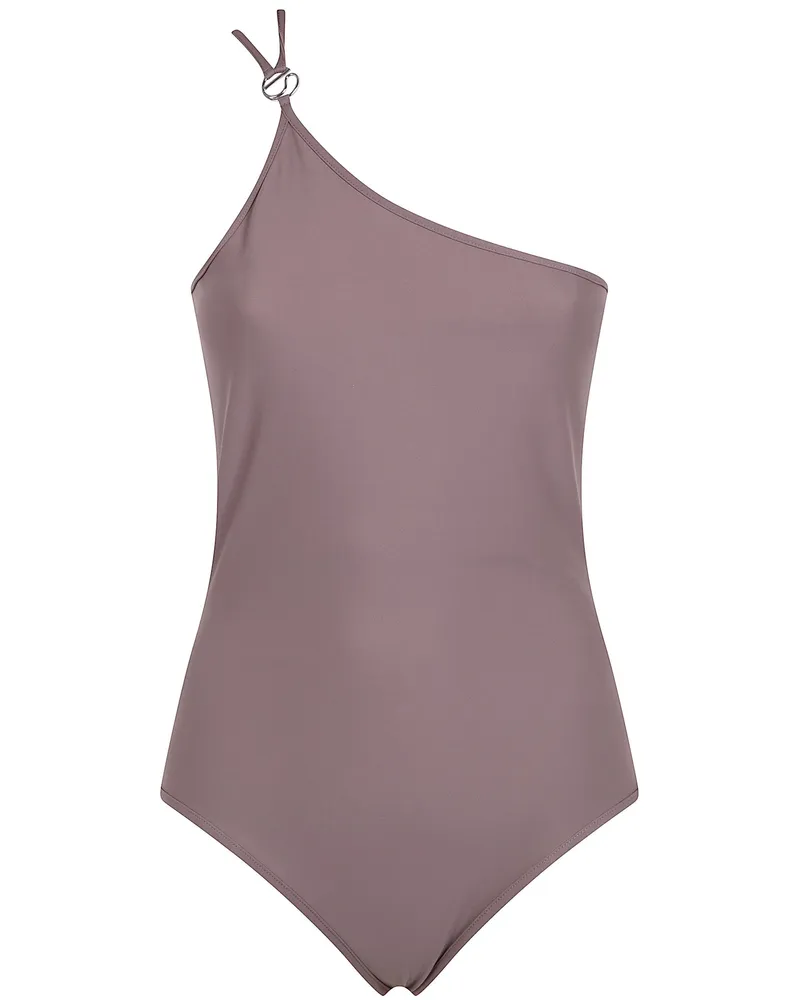 COPERNI One Shoulder Swimsuit Brown