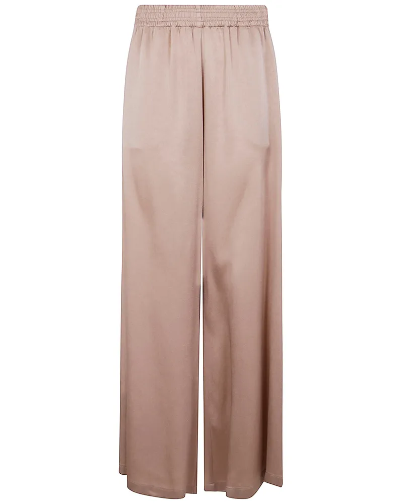 Fabiana Filippi Enver Satin Wide Jogging Trousers Beige
