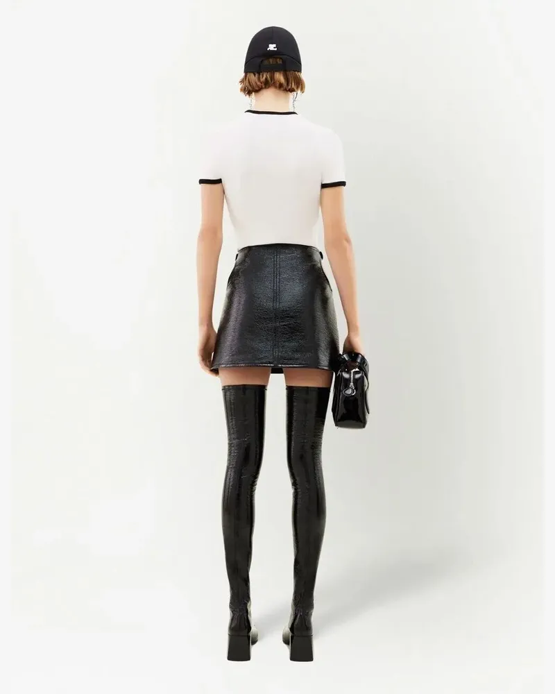 Courrèges Signature Contrast" T-Shirt White