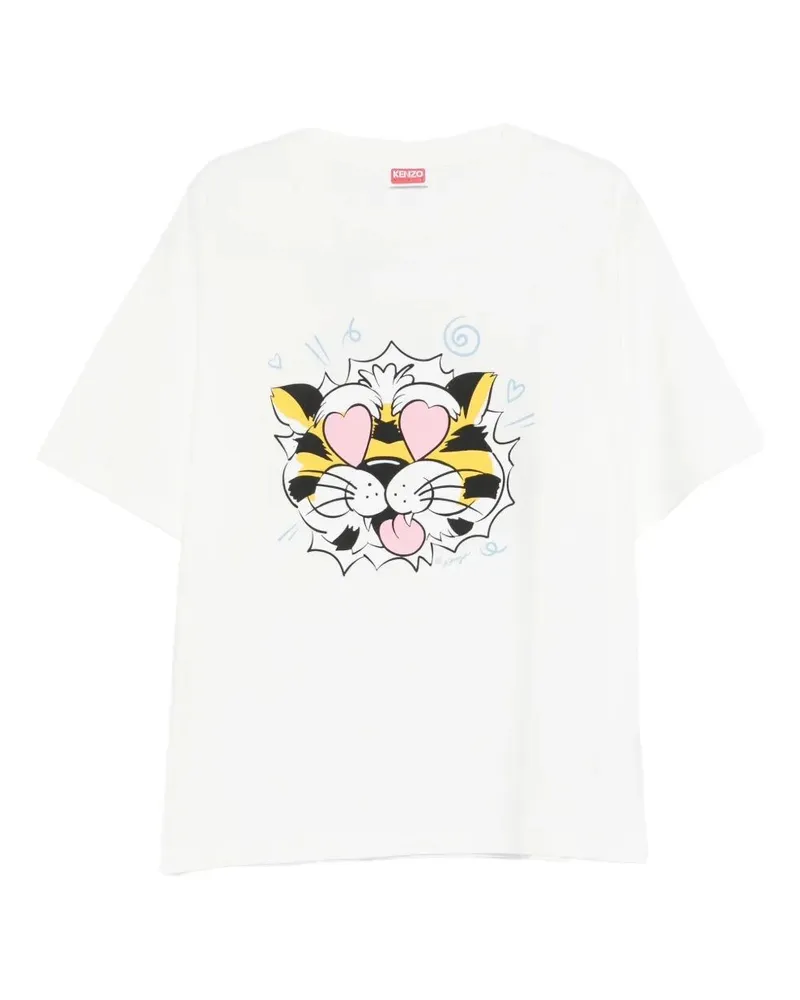 Kenzo Kenzo Wild Tiger" Oversize T-Shirt White