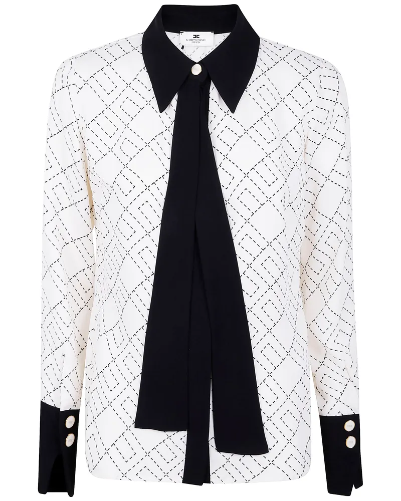 Elisabetta Franchi Shirt With Contrast White