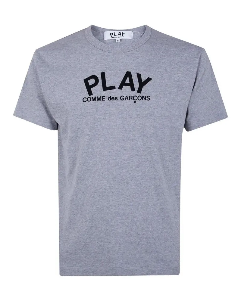 Comme des Garçons T-Shirt Logo Print Play Logo Gray