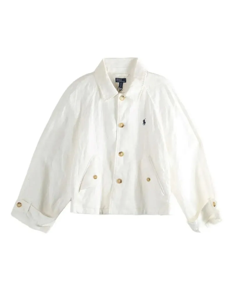 Ralph Lauren Woven Windbreaker Jacket White