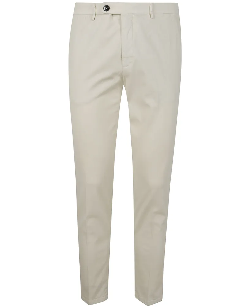 MICHAEL COAL Pants White Capri American Pocket Trousers White