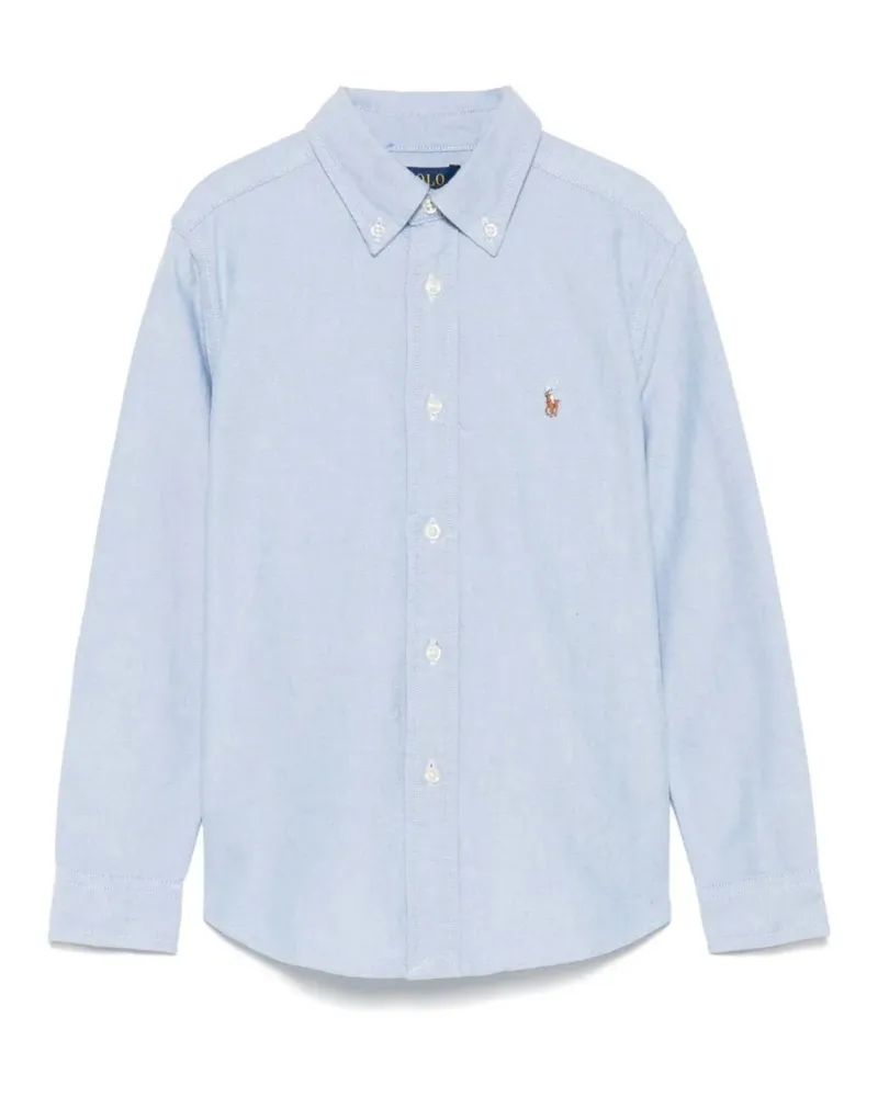 Ralph Lauren Camicia Maniche Lunghe "Ls Bd Tops Shirt Blue