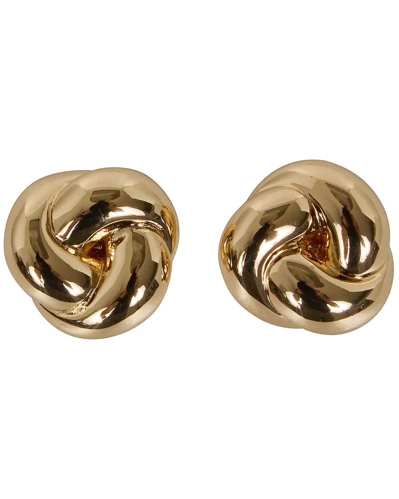 Self-Portrait Earrings Small Knot Metallic