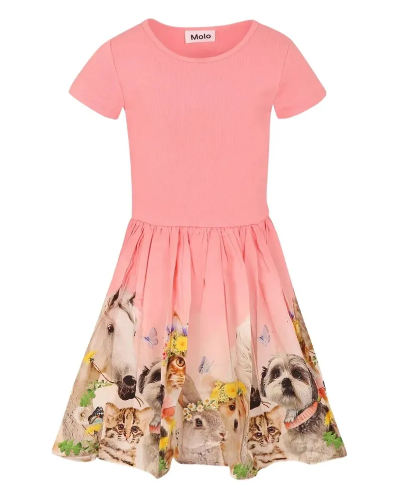 Molo Cissa Short Sleeves Dress Yellow