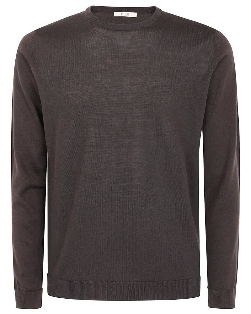 Nuur Sweater Long Sleeves "263Myb01001 08 Dark Brown Brown