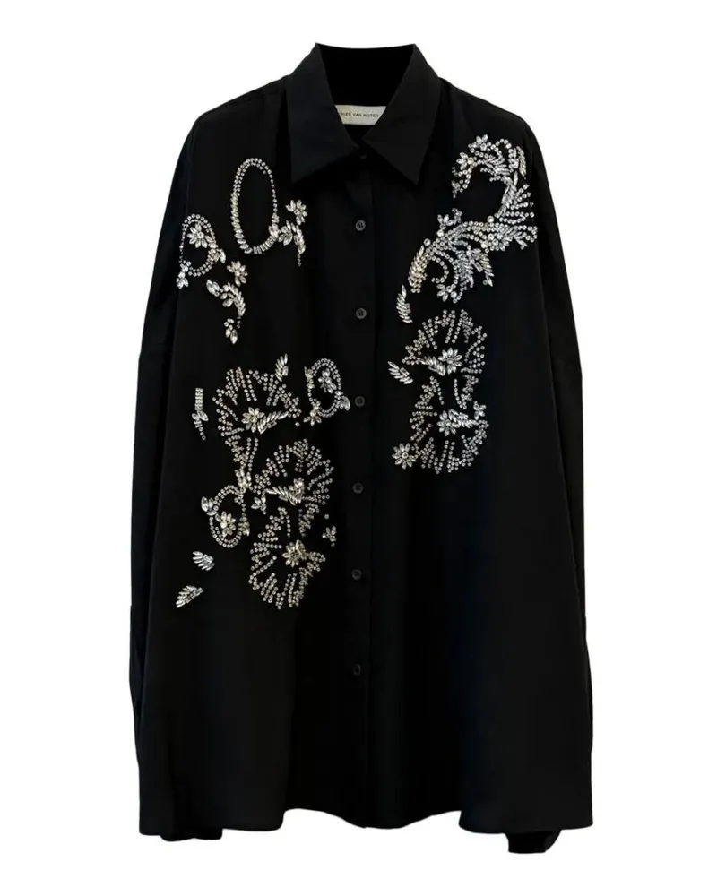 Dries van Noten Casia Embroidered Shirt Black