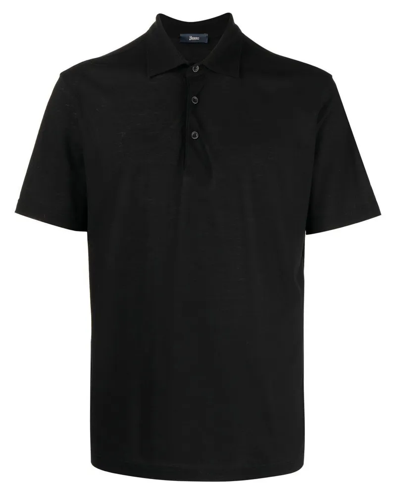 Herno Man Polo Shirt Black