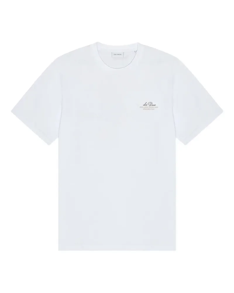 LES DEUX Ben Globe" T-Shirt White