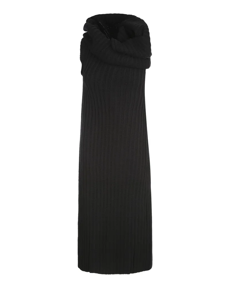 Ann Demeulemeester Kris Knitted 3-Holes Top Black