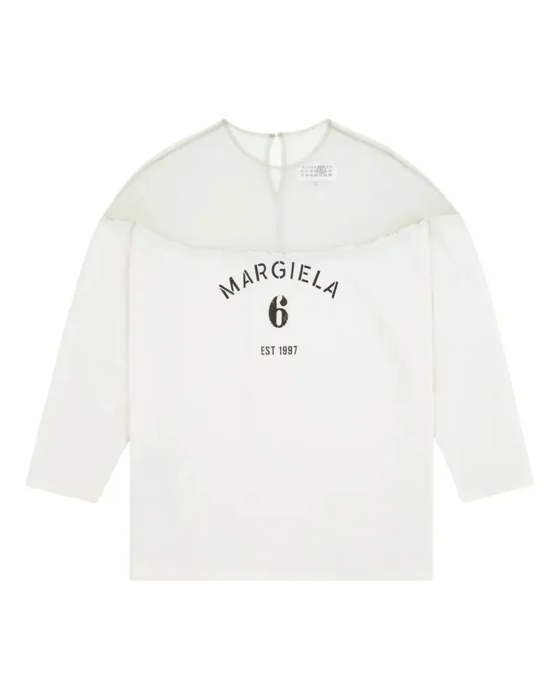 Maison Margiela T-Shirt Manica Lunga "S62gd0213.M20108 101 White