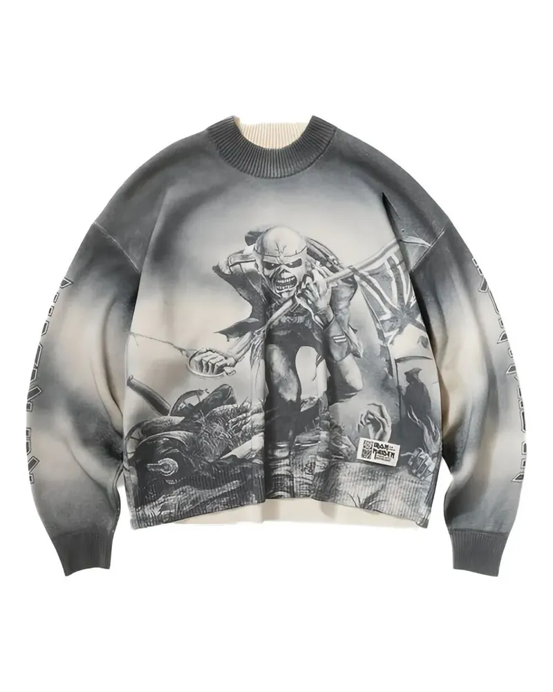REPRESENT Iron Maiden Trooper Knit Gray