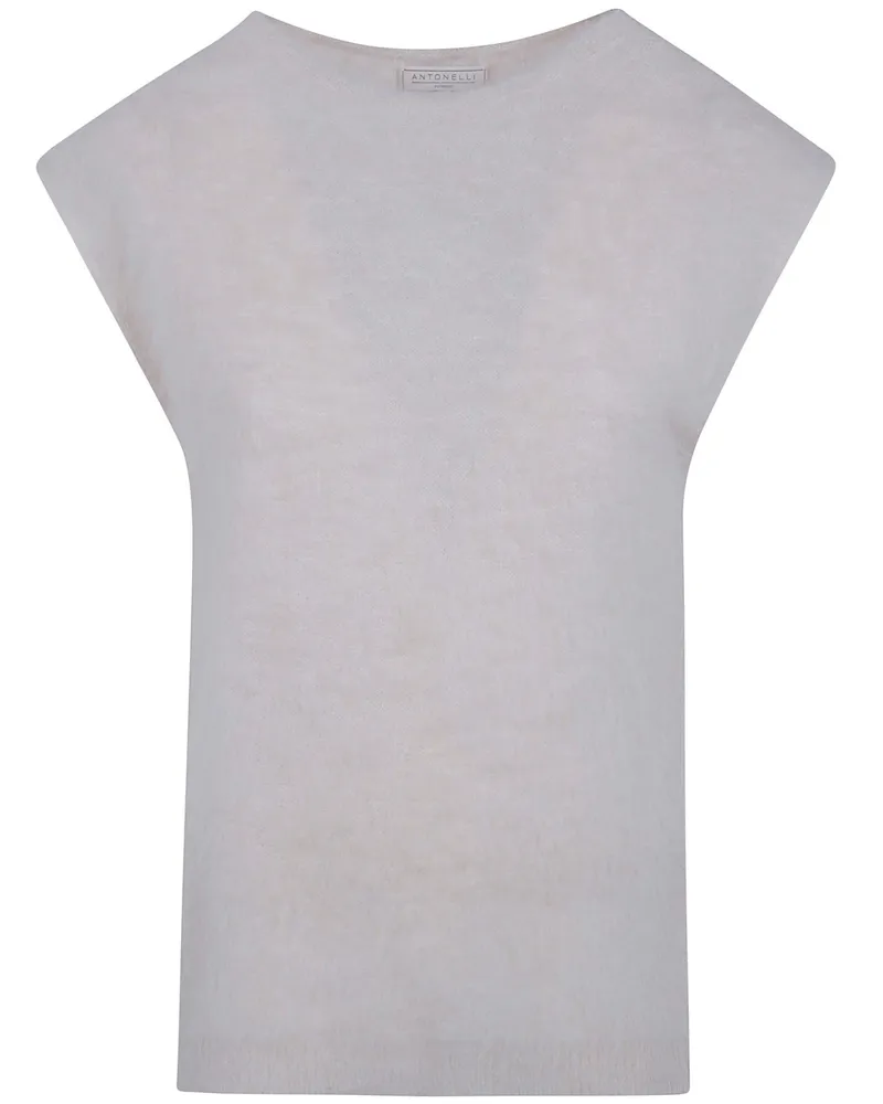 Antonelli Firenze Sleeveless Sweater "Ladina Beige