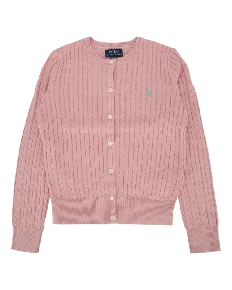 Ralph Lauren Sweater Cable Knit "Mini Cable Tops Pink