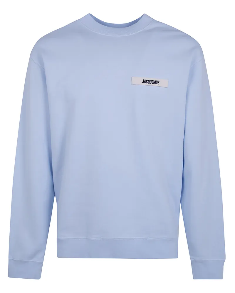 Jacquemus Le Sweatshirt Gros Grain" Round Neck Sweatshirt Blue