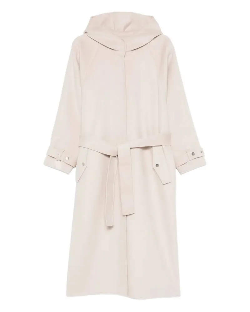 Pinko Cartoccio With Belt Coat Gray