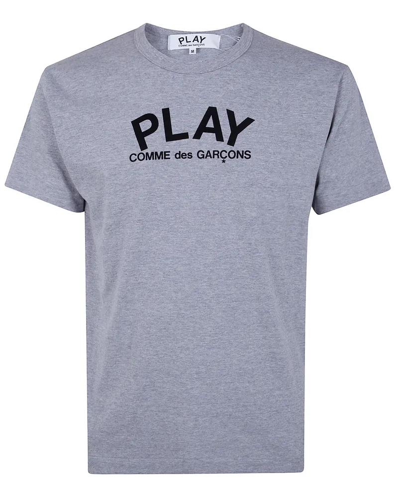 Comme des Garçons T-Shirt Logo Print Play Logo Gray