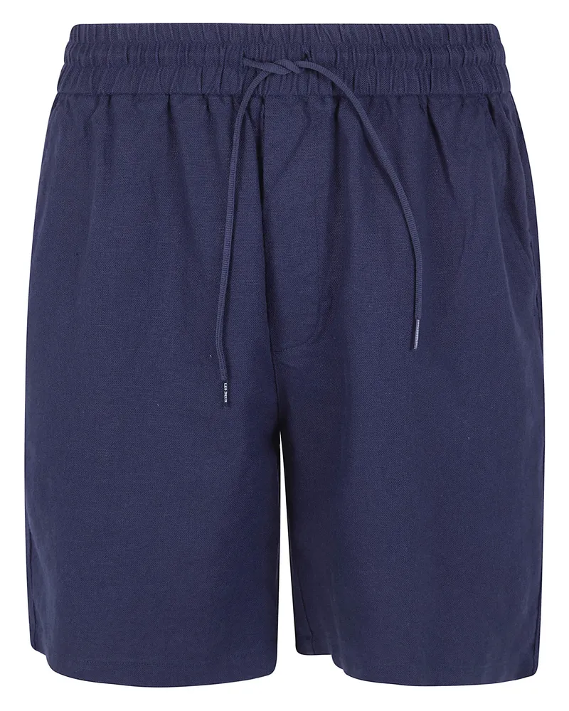 LES DEUX Otto" Linen Shorts Blue