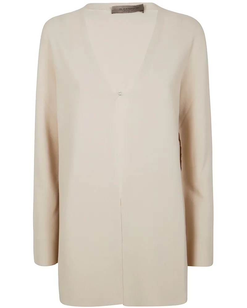 D.EXTERIOR D. EXTERIOR Viscosa Cardigan Link White