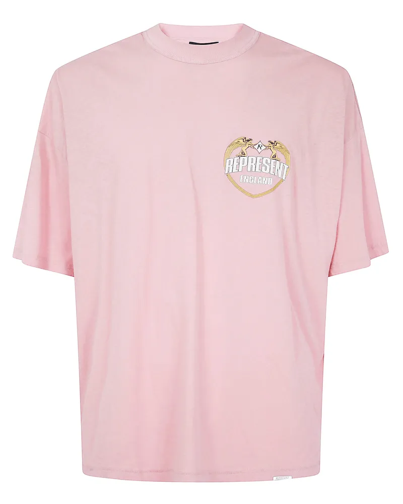 REPRESENT Represent Angel Border" T-Shirt Pink