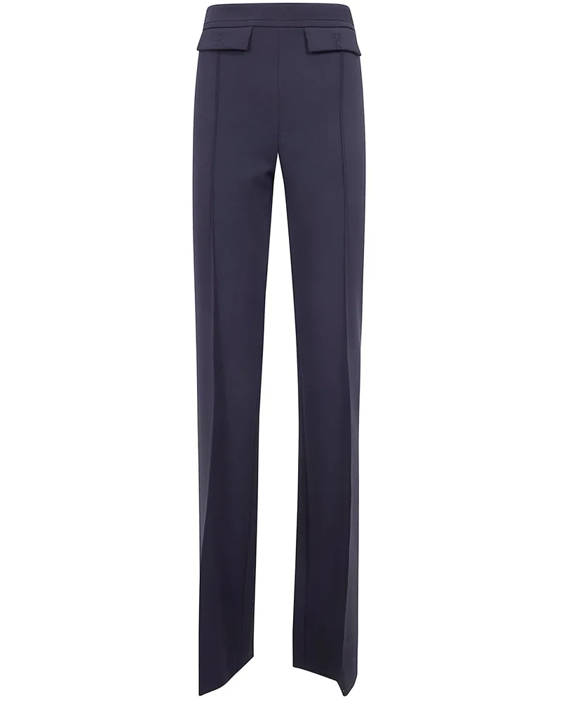 Elisabetta Franchi Essential Wide Leg Trousers Black