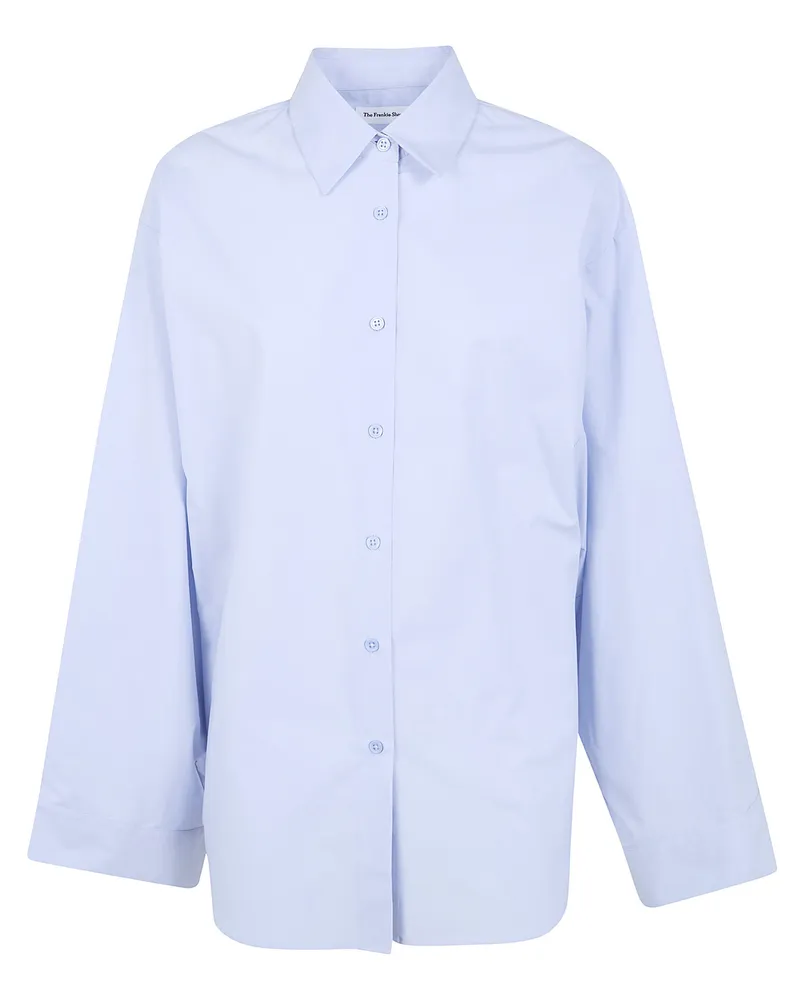 FRANKIE Shop Tila' Wide Sleeve Shirt Blue