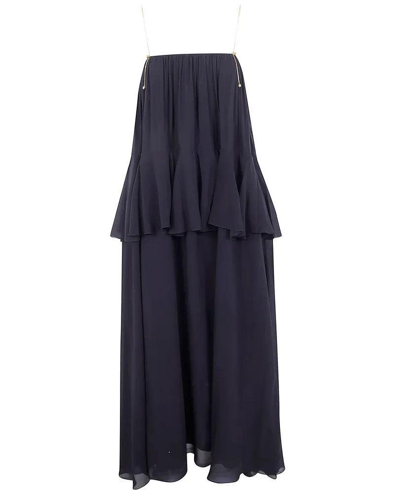 Chloé Slessleeves Midi Dress Black